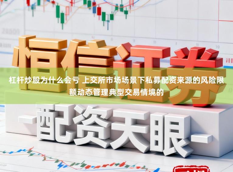 杠杆炒股为什么会亏 上交所市场场景下私募配资来源的风险限额动态管理典型交易情境的